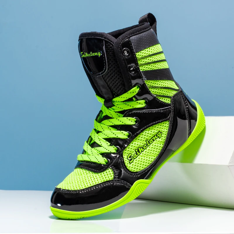 拳击鞋女儿童格斗透气男童搏击鞋少儿散打鞋专业健身训练鞋摔跤鞋