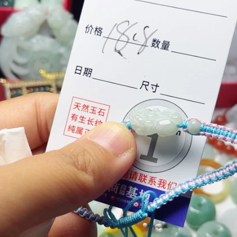 翡翠颈饰未镶嵌貔貅