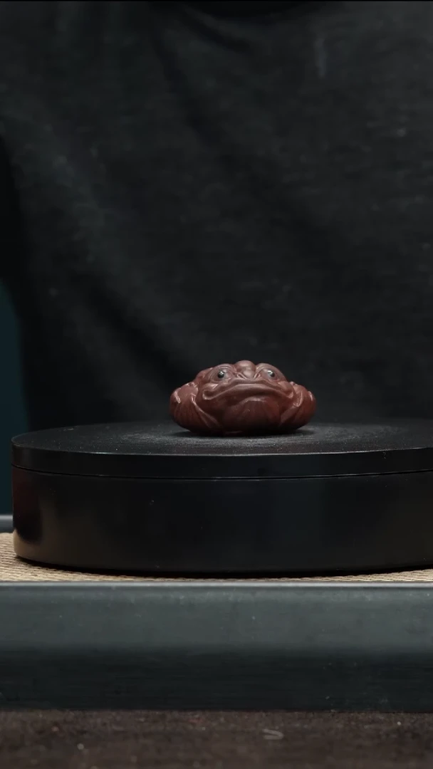 【闪购商品】紫砂茶壶4古铜泥金蟾茶宠