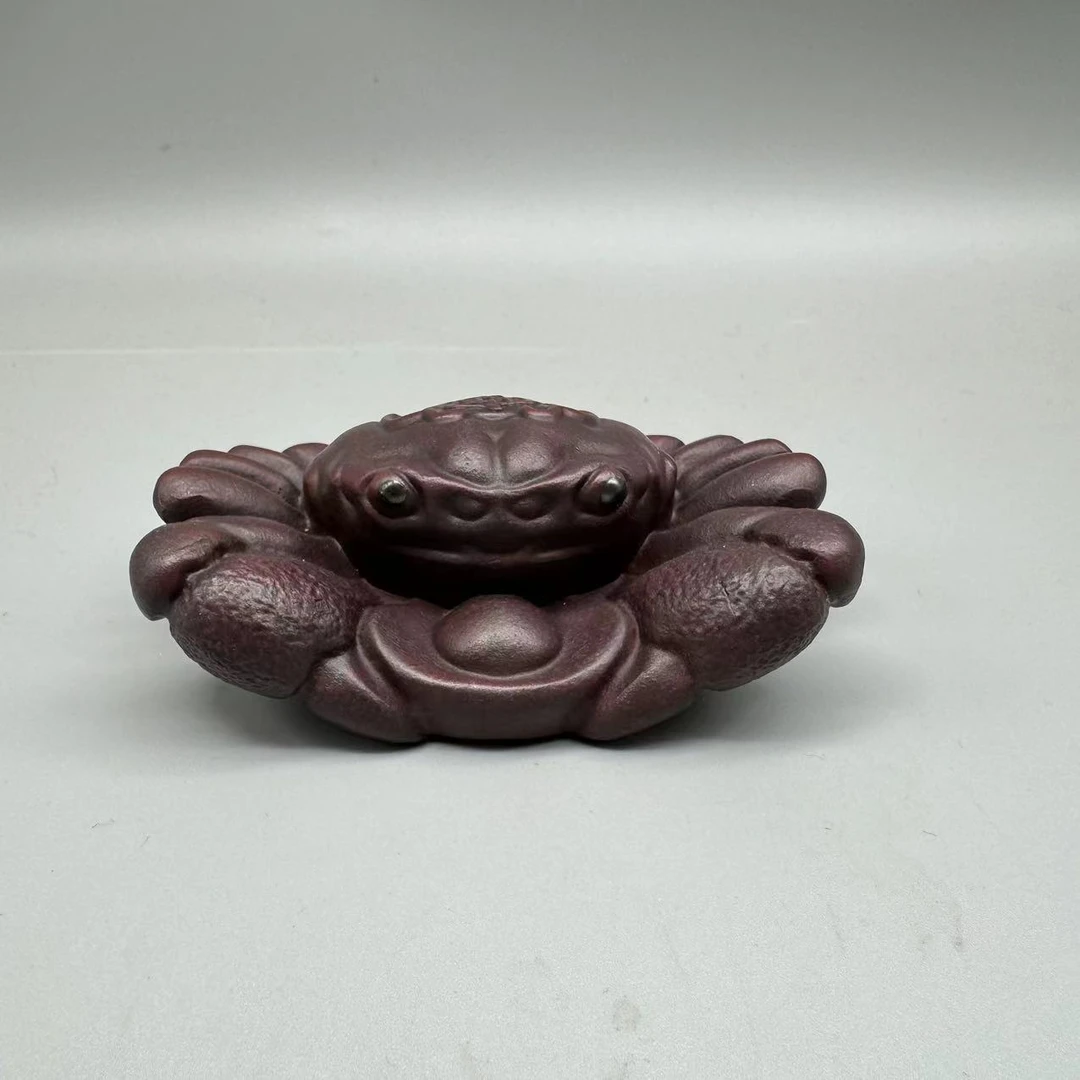 宜兴原矿底槽清横行霸道把玩螃蟹茶宠