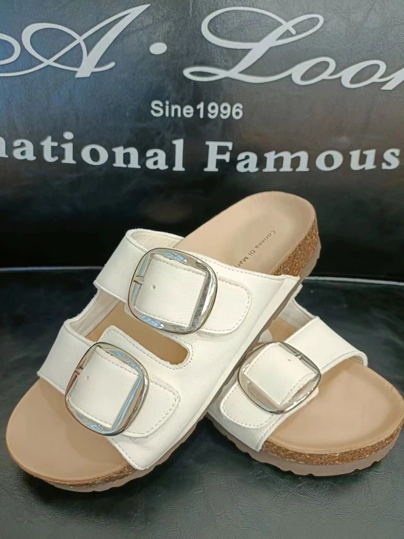 2024夏新款博肯马皮夏季女拖鞋