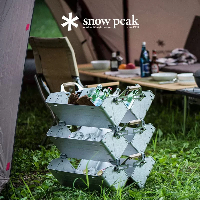 snowpeak雪峰sp精致露营户外开口多功能收纳箱UG-025G/UG-055G