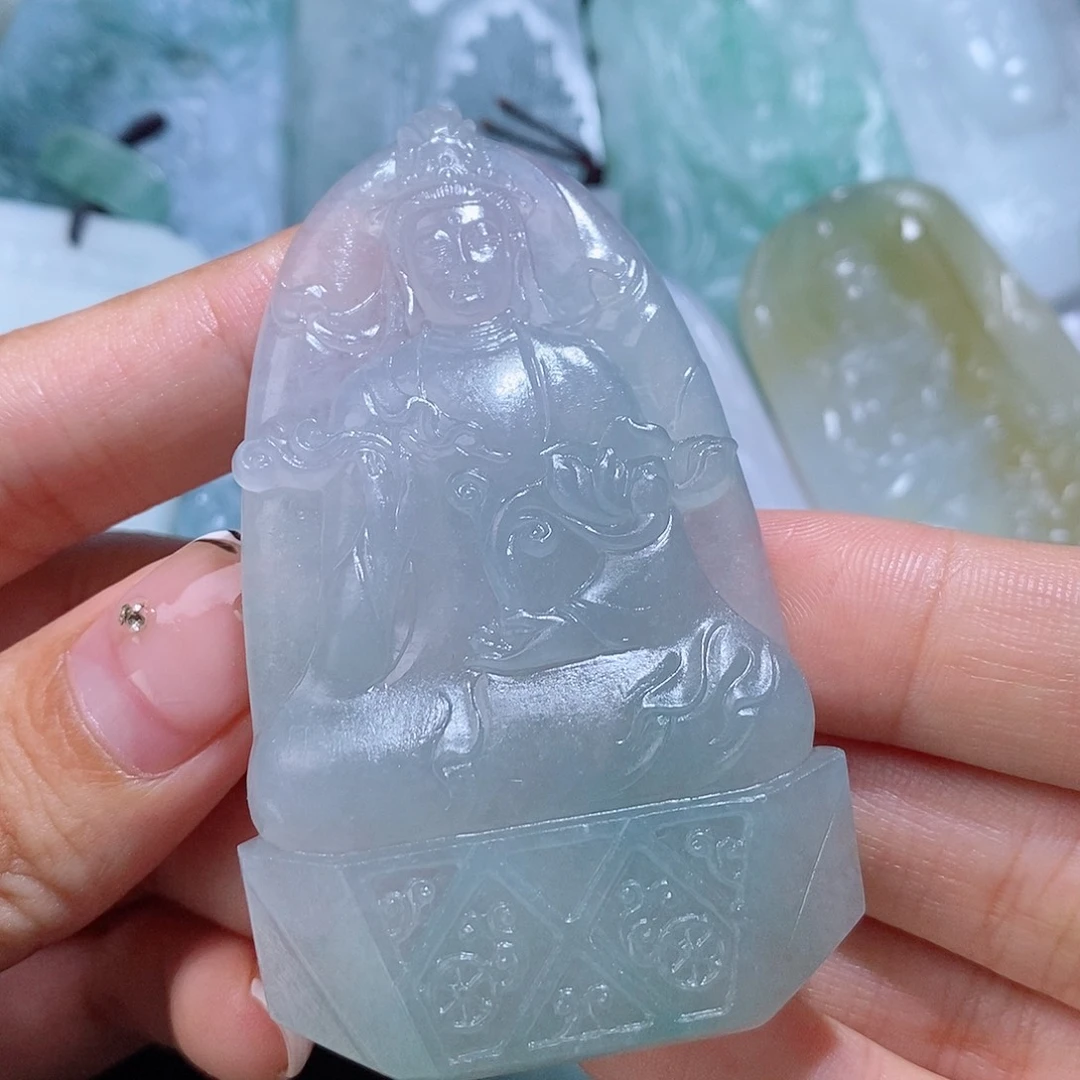 定制翡翠未镶嵌毛货不支持抛光下单联系客服确认抛光