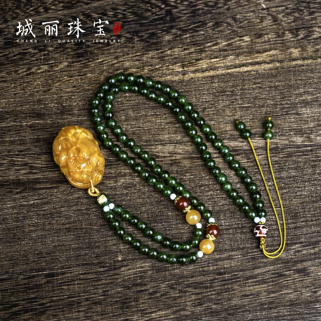 非金属皮质项链 【九紫貔貅万才】貔貅金符项链/条ZJH-9024