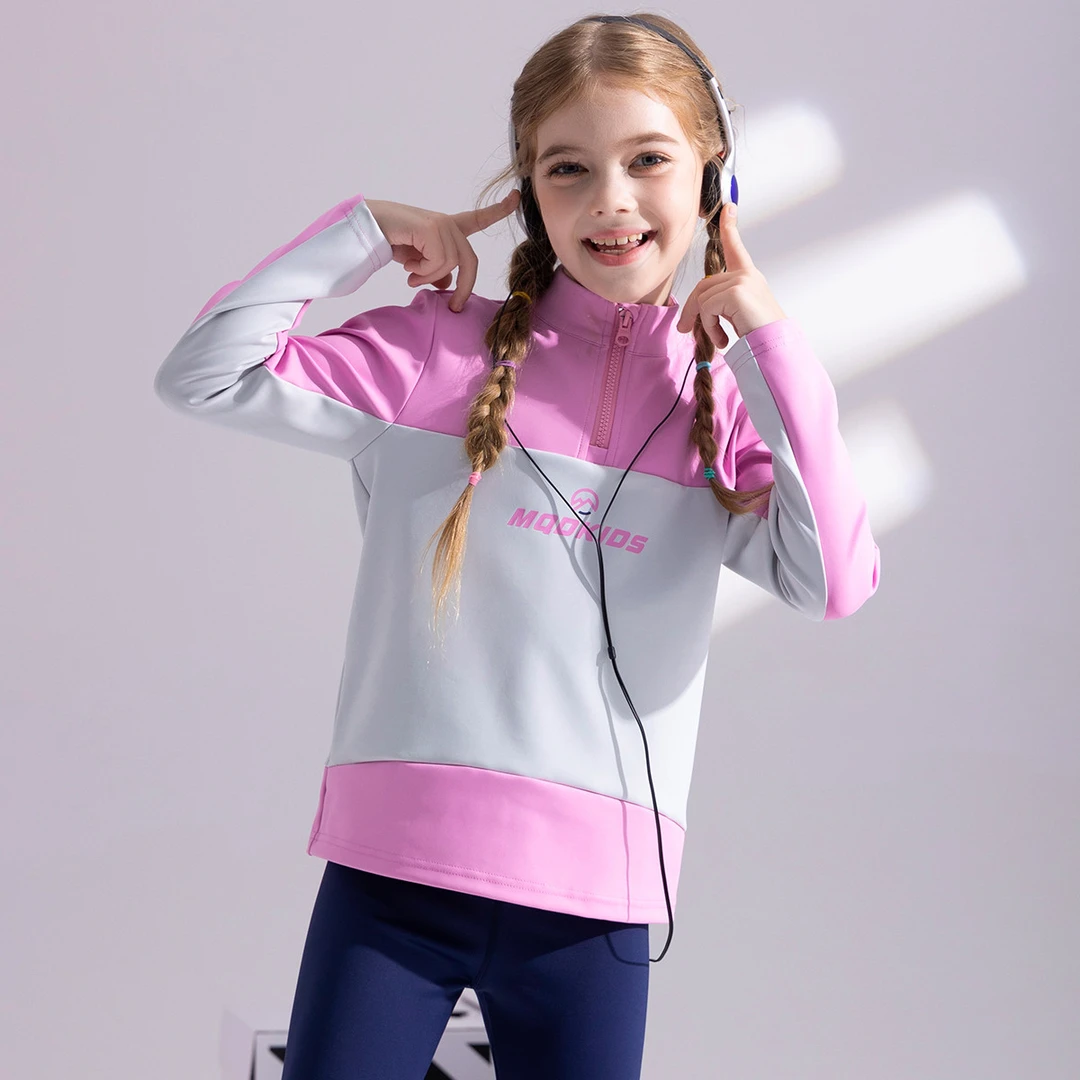 【小立领】MQD童装女童卫衣秋季运动休闲针织长袖上衣百衣TT4320604