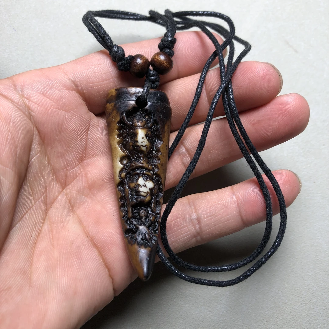 非金属树脂吊坠 802复古印第安人吊坠挂件