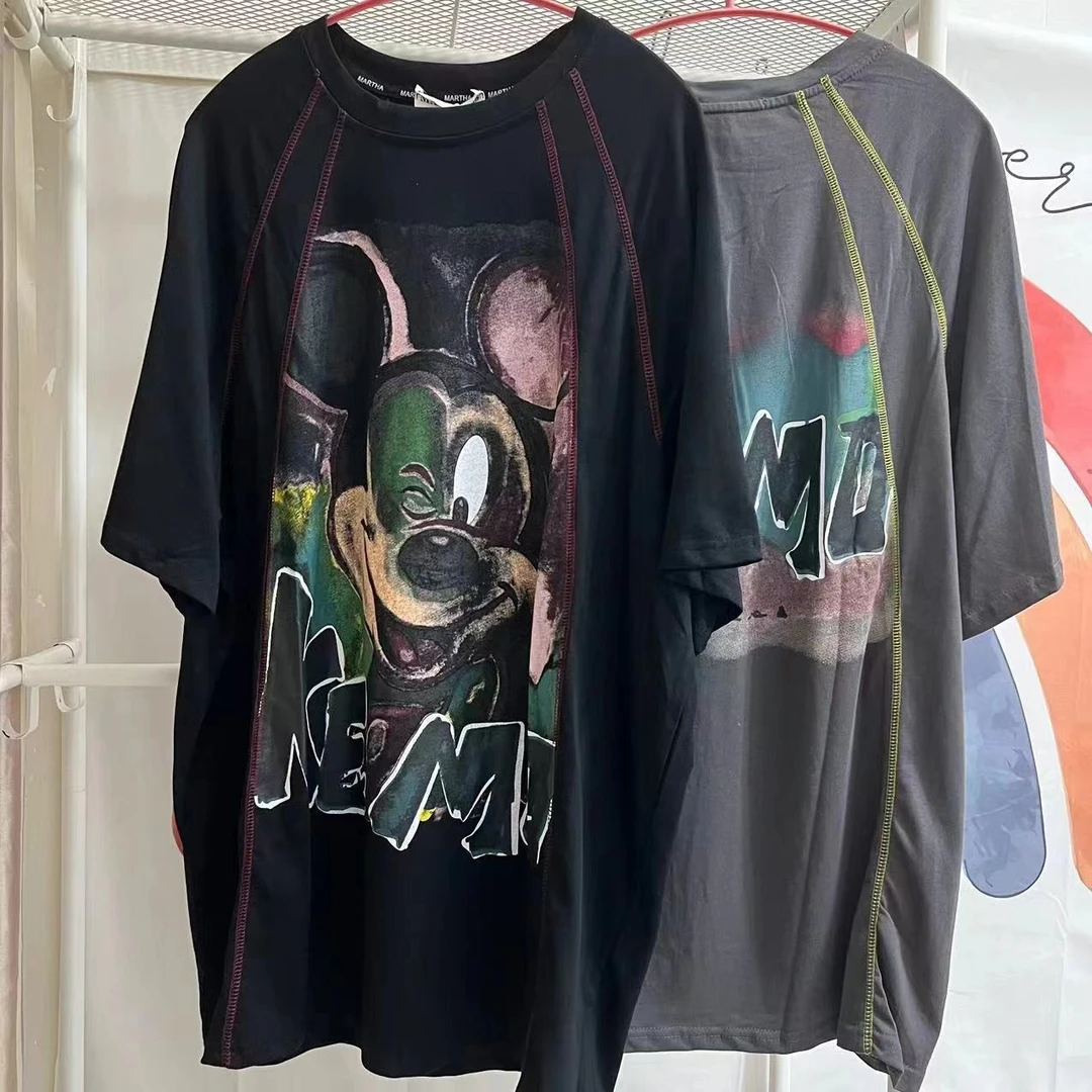 创意卡通图案宽松大版T恤