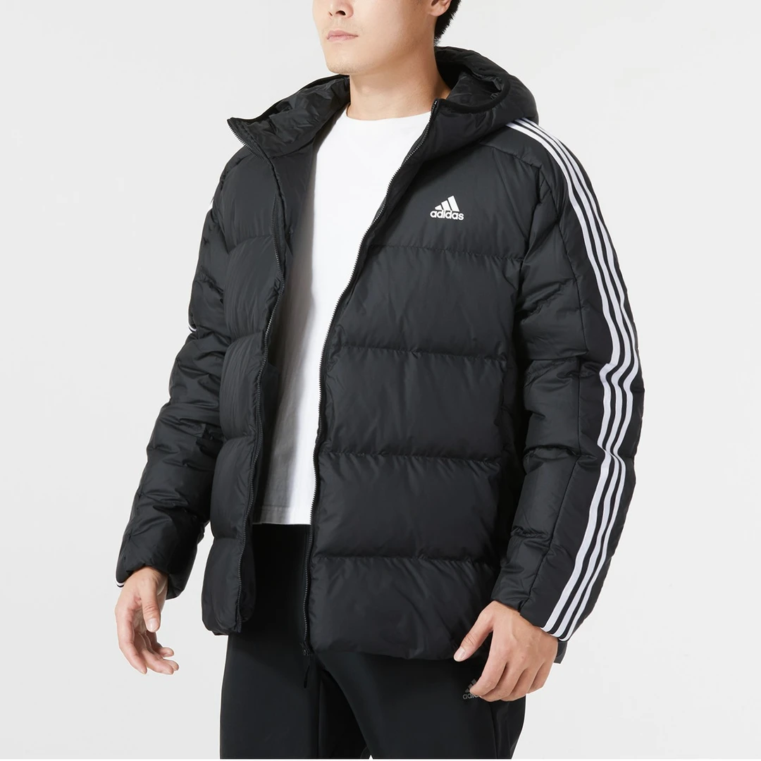 阿迪达斯羽绒服男2023冬季新款运动服户外防风保暖棉羽外套HZ4429