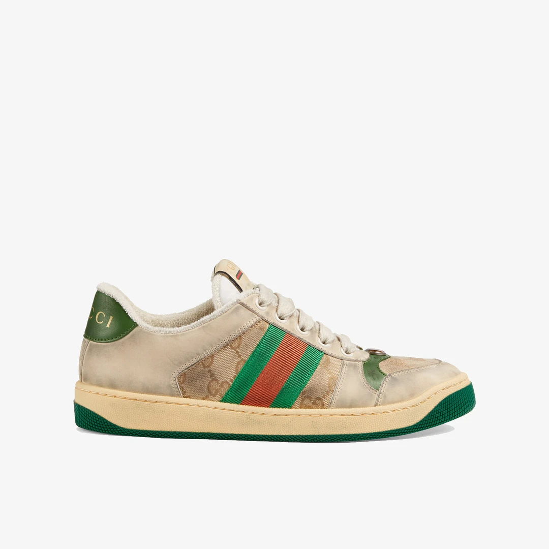 GUCCI/古驰【官网7800】Screener系列 女士运动鞋复古做旧脏脏鞋