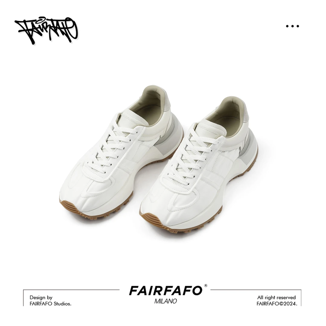 FAIRFAFO林肉肉【厚底增高休闲德训鞋】ML4TC0126时尚复古款德训鞋