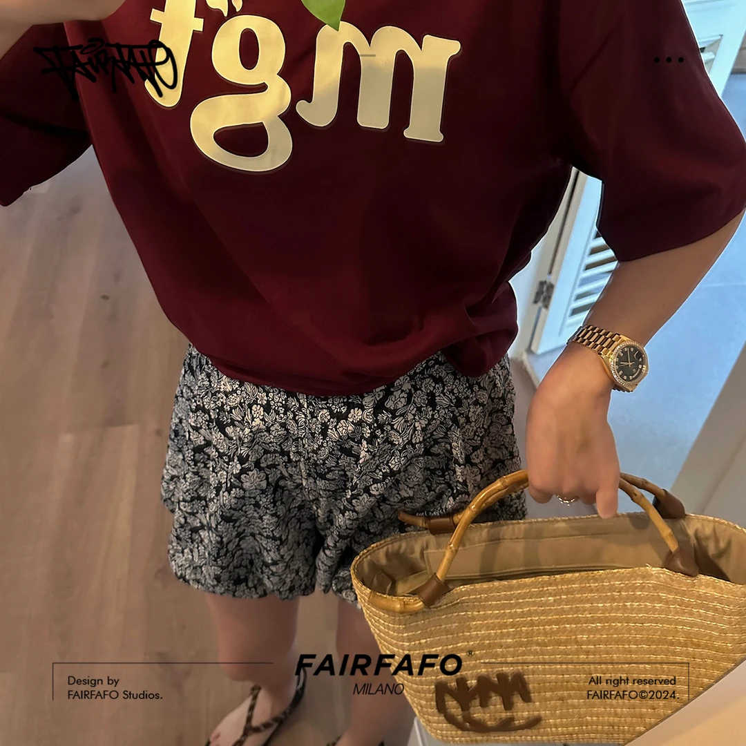 FAIRFAFO林肉肉【碎花裙裤】XG24KZ328显瘦时尚休闲百搭夏季ins风