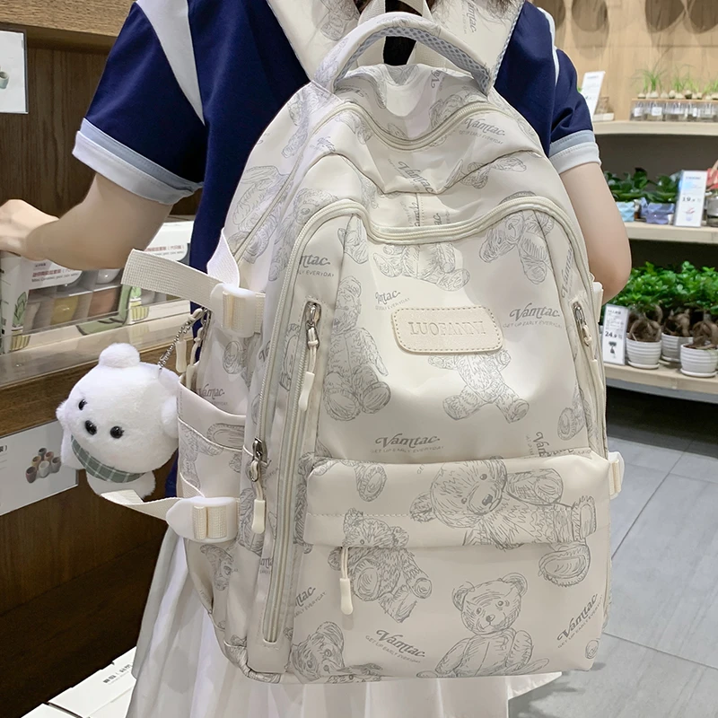 书包女轻便大容量高中初中生小学生三到六年级可爱背包减负双肩包