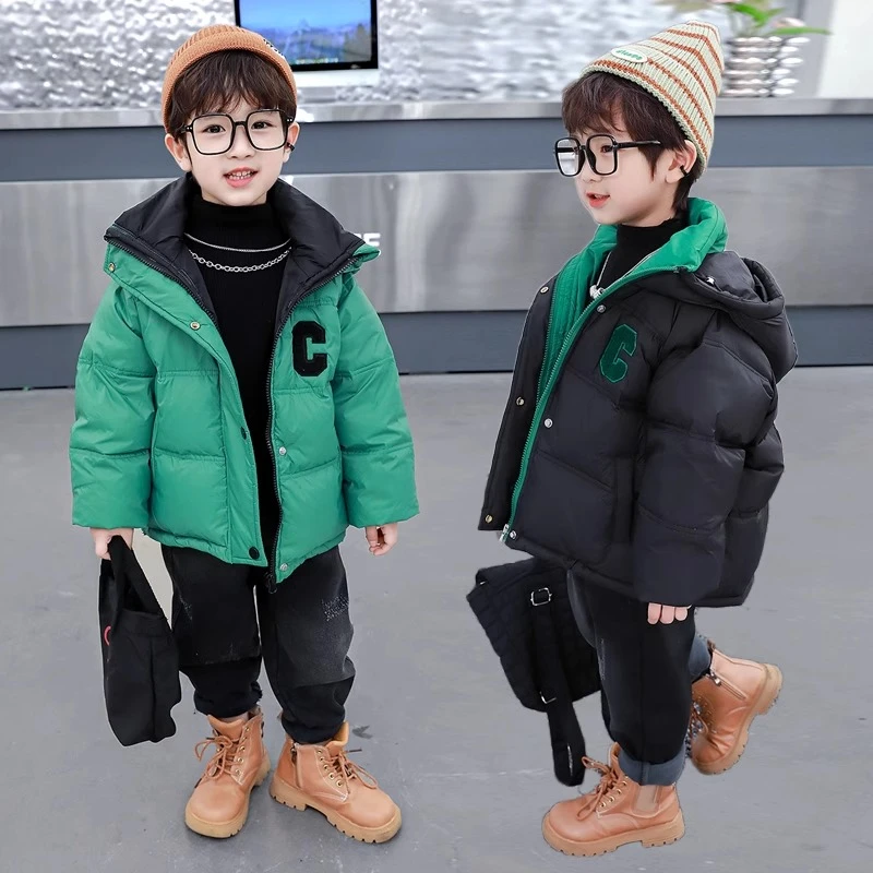 男童棉服冬季儿童冬装加厚保暖外套2024新款男宝宝中小童棉衣棉袄