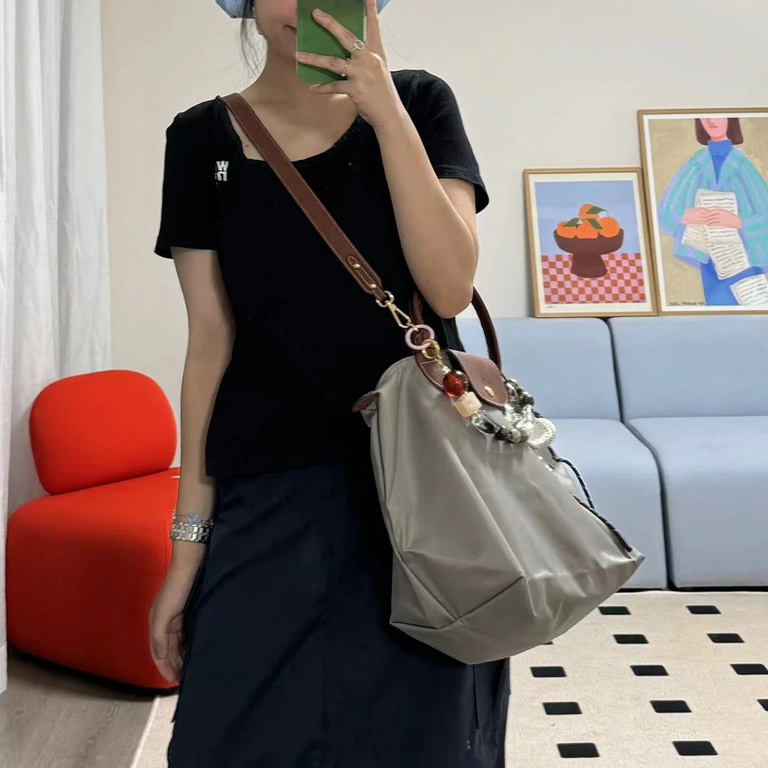 短柄中号包改造免打孔肩带条纹拼接皮质宽可调节套装均含改造扣