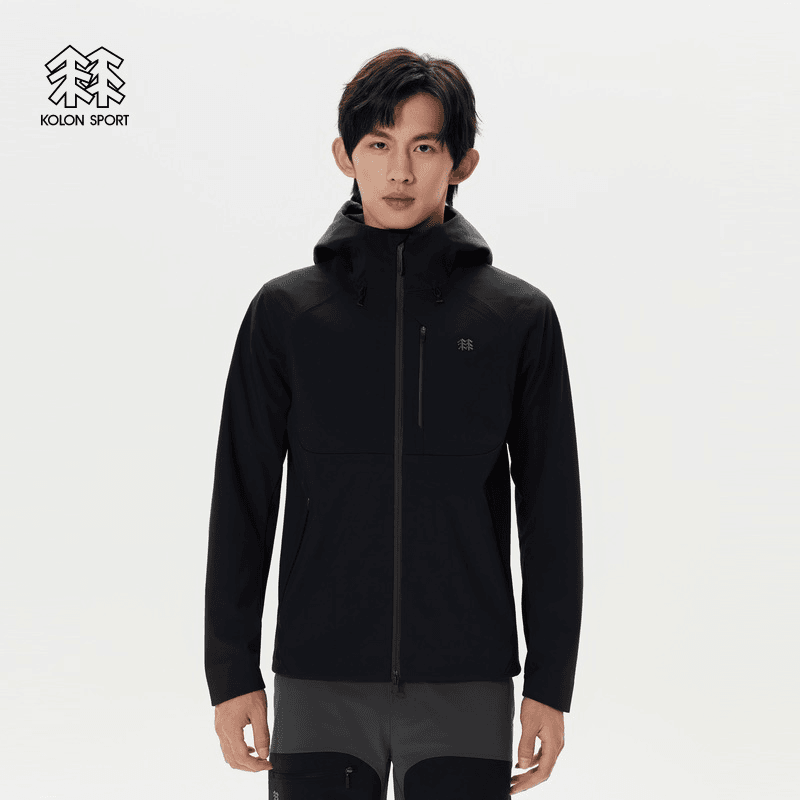 KOLON SPORT可隆户外休闲衣运动防风防泼水徒步登山软壳夹克外套
