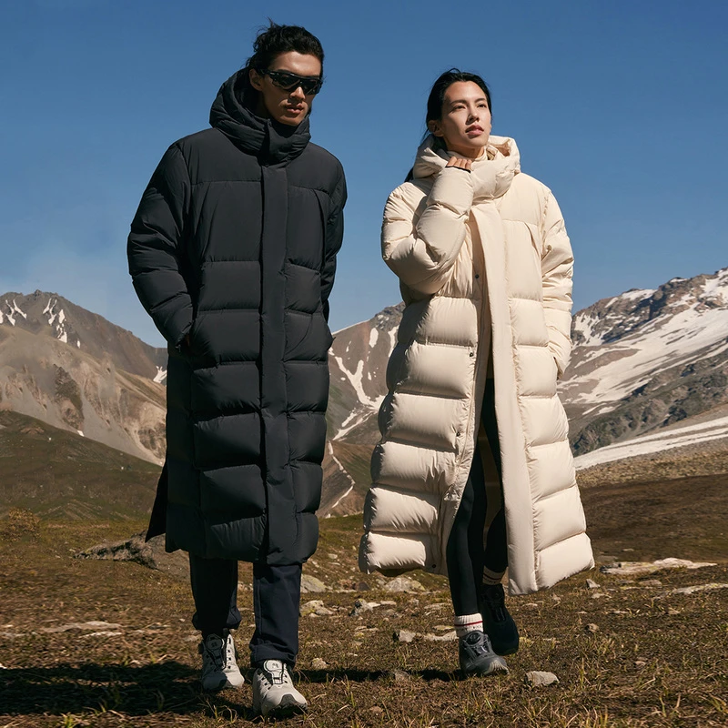 KOLON SPORT可隆羽绒服情侣款户外防风运动长款保暖舒适羽绒外套