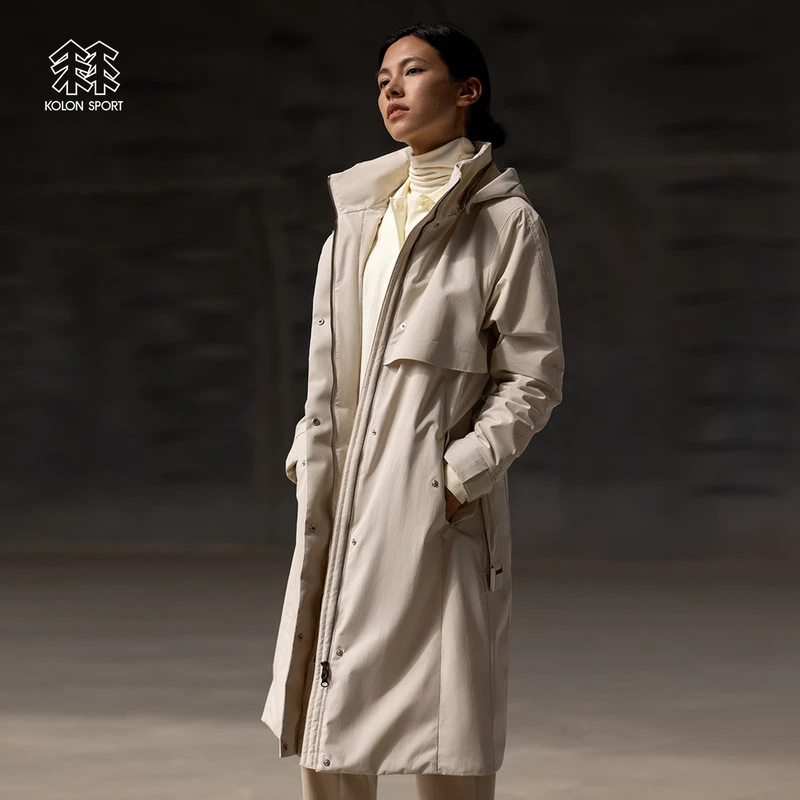 可隆棉服女户外戈尔防泼水运动夹克通勤长款防风外套LKPJ3WT640