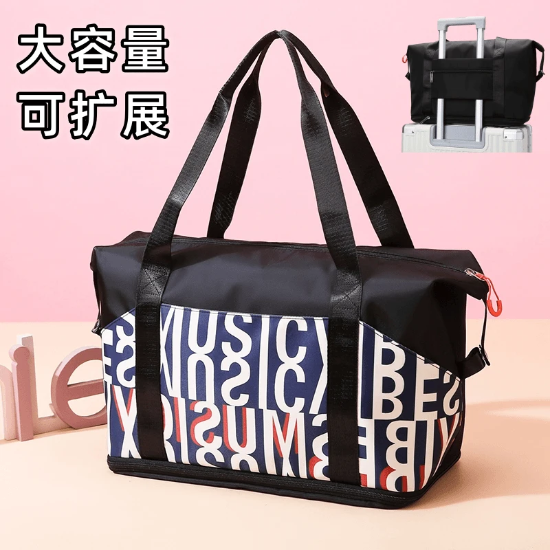 超大容量装衣服旅行包登机套拉杆行李包短途出差包多功能待产女包