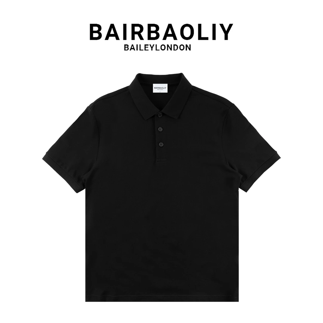 BAIRBAOLIY夏季新款潮流男子短袖polo衫百搭纯色透气经典时尚宽松