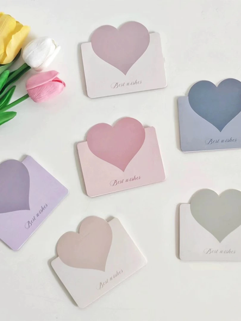 高颜值可爱爱心贺卡 下单联系客服