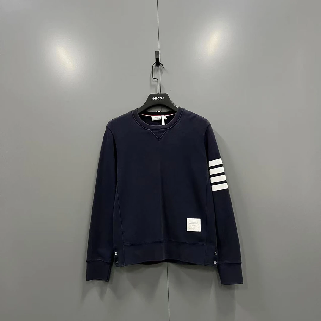 (jpy) 123 THOM BROWNE TB 藏青色条纹卫衣 2码/9新/无配件