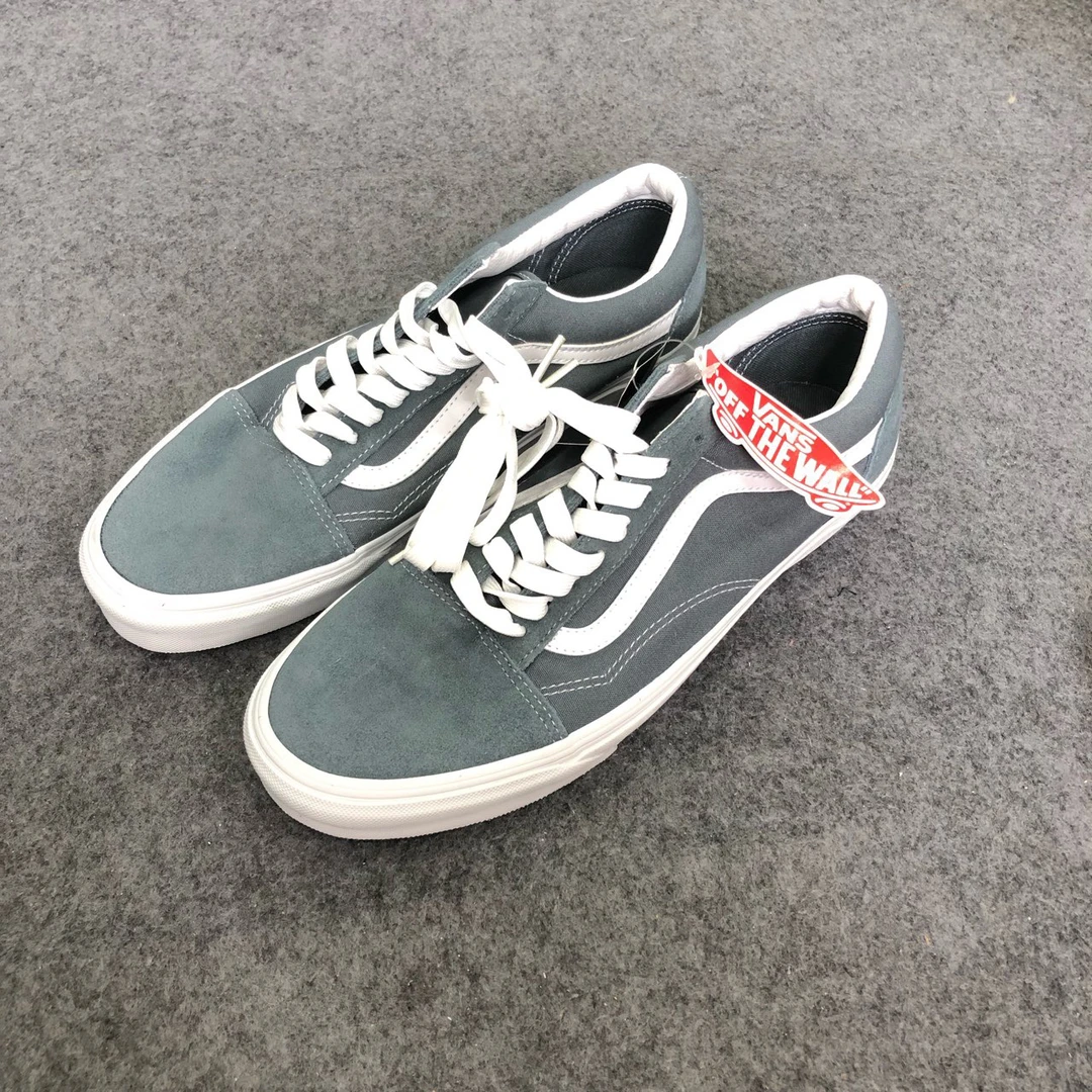 44码 Vans old skool 防滑耐磨 低帮 板鞋 灰白 配盒 JMIRV2