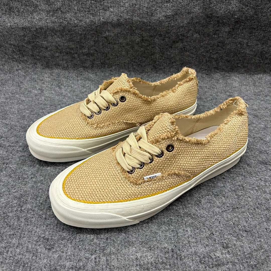 Vans Authentic FRAYED LX 低帮 板鞋 棕色 配盒 C4JOVT