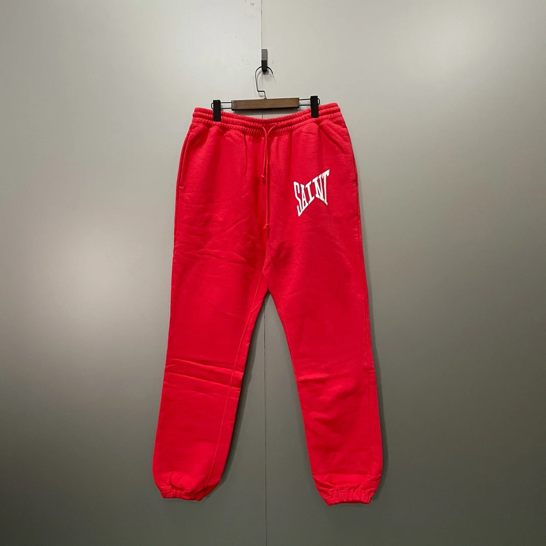 (jp)Saint Michael 红色印花logo抽绳卫裤 XL码/全新/公价2990/