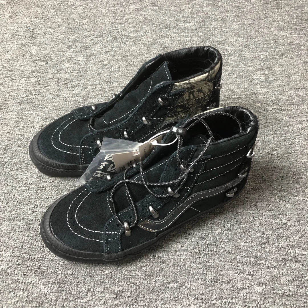 Vans × HT sk8 联名款 虎年生肖高帮 板鞋 黑色 Q5OBLK