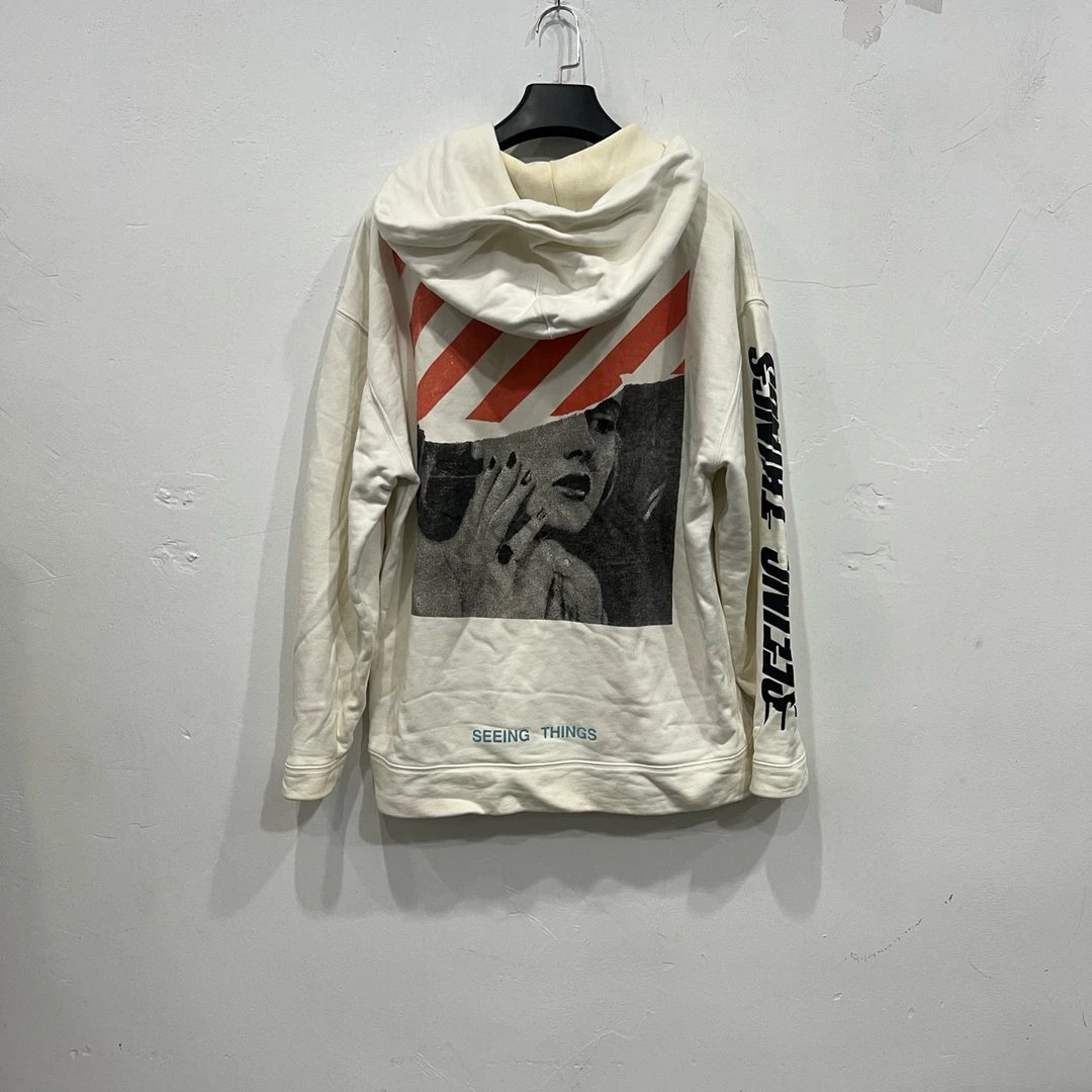 （pm）XX OFF WHIT 蒙娜丽莎 卫衣 尺码xs 95新 衣长 76 胸围62