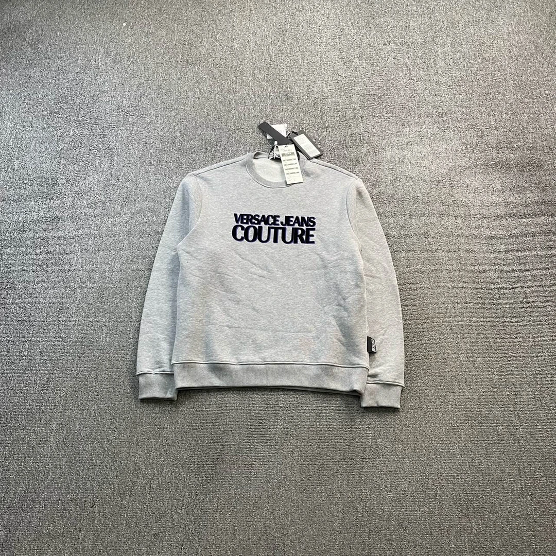 （jp）45301 VERSACE 范思哲 灰色logo卫衣 XS码 /全新/公价1500/吊