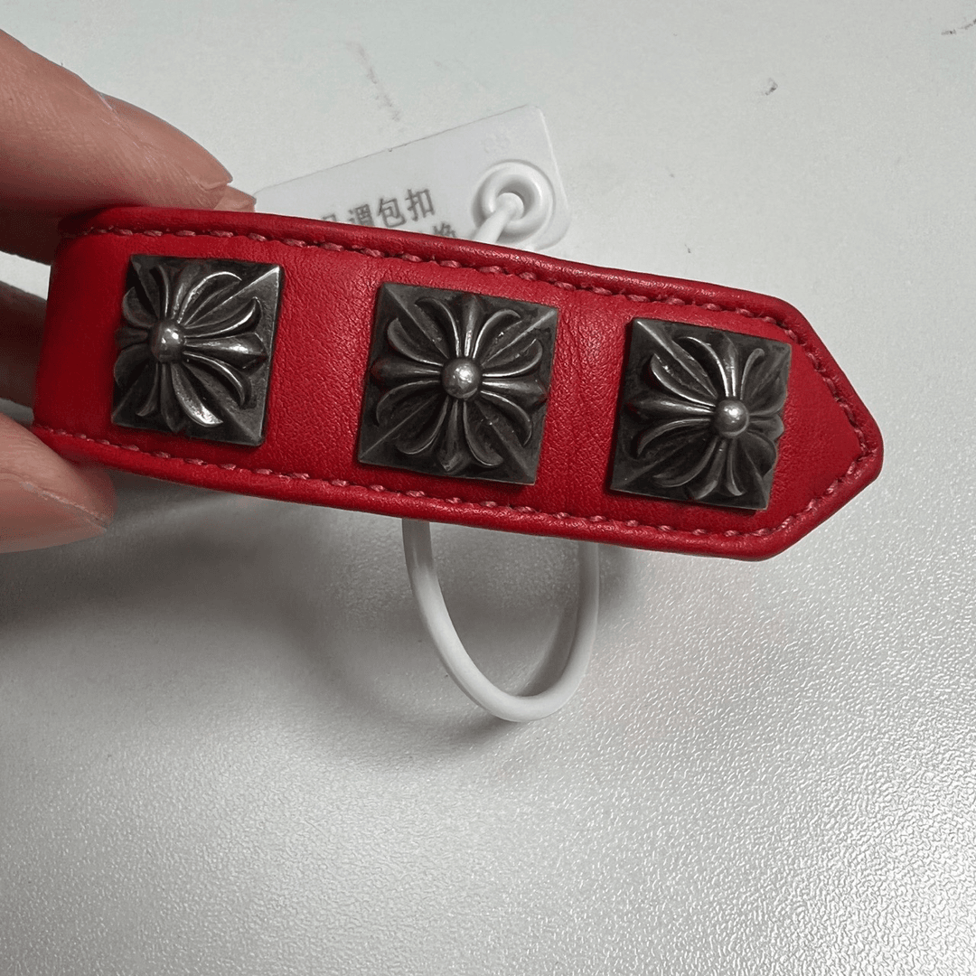 （jp）Chrome Hearts 克罗心 红色十字花手环 均码/95新/无配件