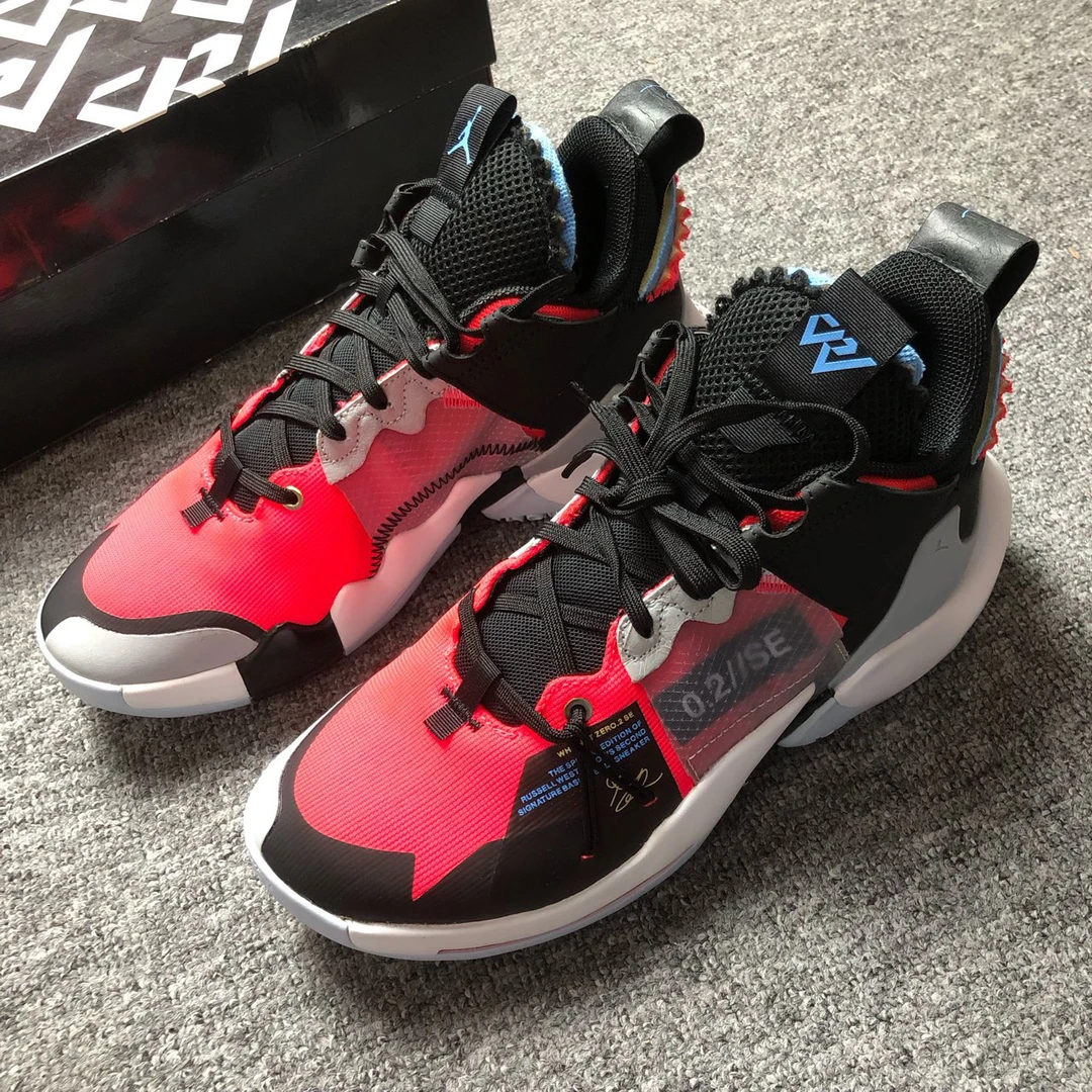 40码 耐克 AJ 威少 WHY not 实战篮球鞋 红黑灰 原盒 AV4126-600