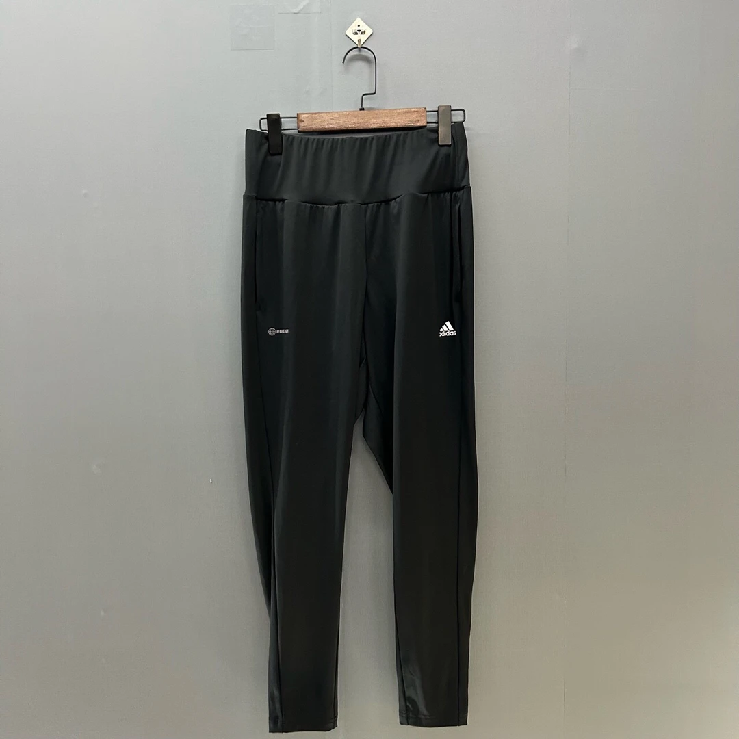 M Adidas 纯色logo标识运动长裤 黑色 HC2512