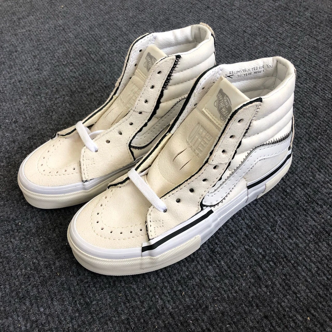 Vans Sk8 解构 撕撕乐 防滑减震 白色 配盒 5UKQJM