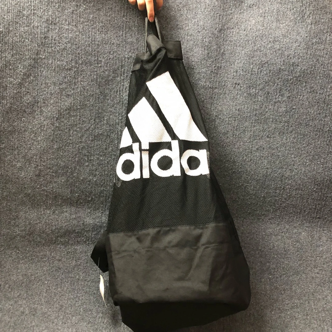 Adidas 网眼大容量收纳抽绳双肩包 黑色 49×49×72cm DY1988