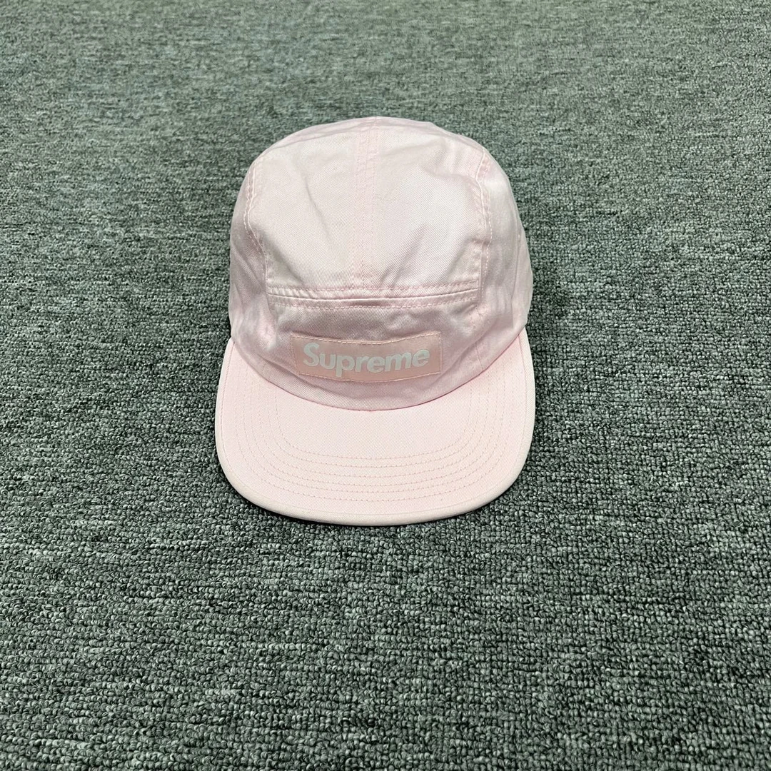 （jpy）123 Supreme 粉色徽标logo棒球帽 均码/全新/公价2000/吊牌