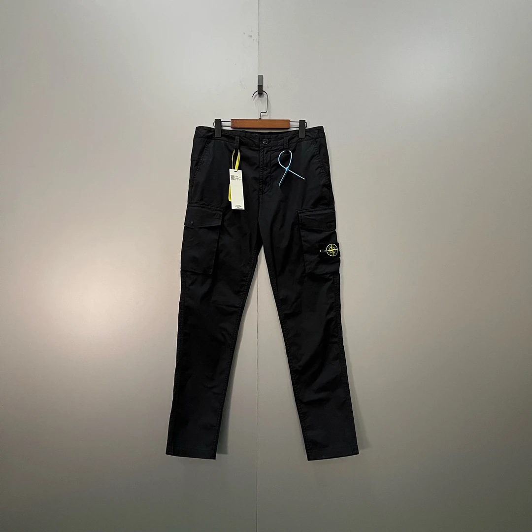 (jp)Stone Island 石头岛 黑色徽标logo工装裤32码/95新/公价3000