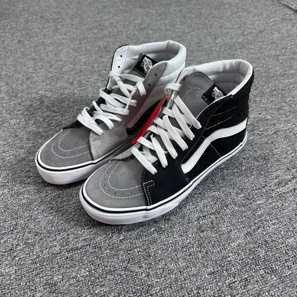 39码 vans SK8 高帮板鞋 黑灰 鞋帮氧化 配盒 U3C2PD