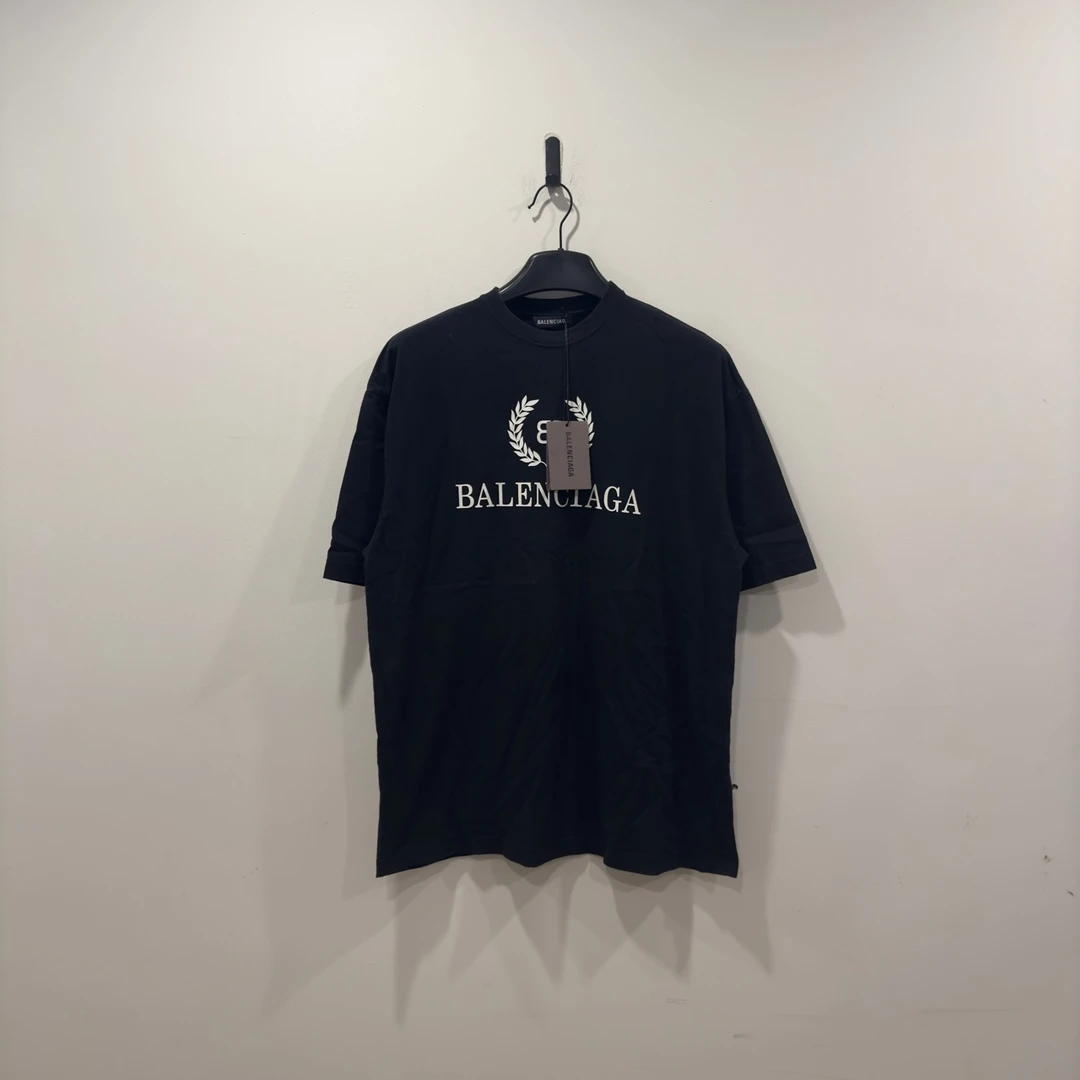 （pm）胖 巴黎世家  黑色 麦穗 短袖 / XXS码 / 全新带吊仅存放 /