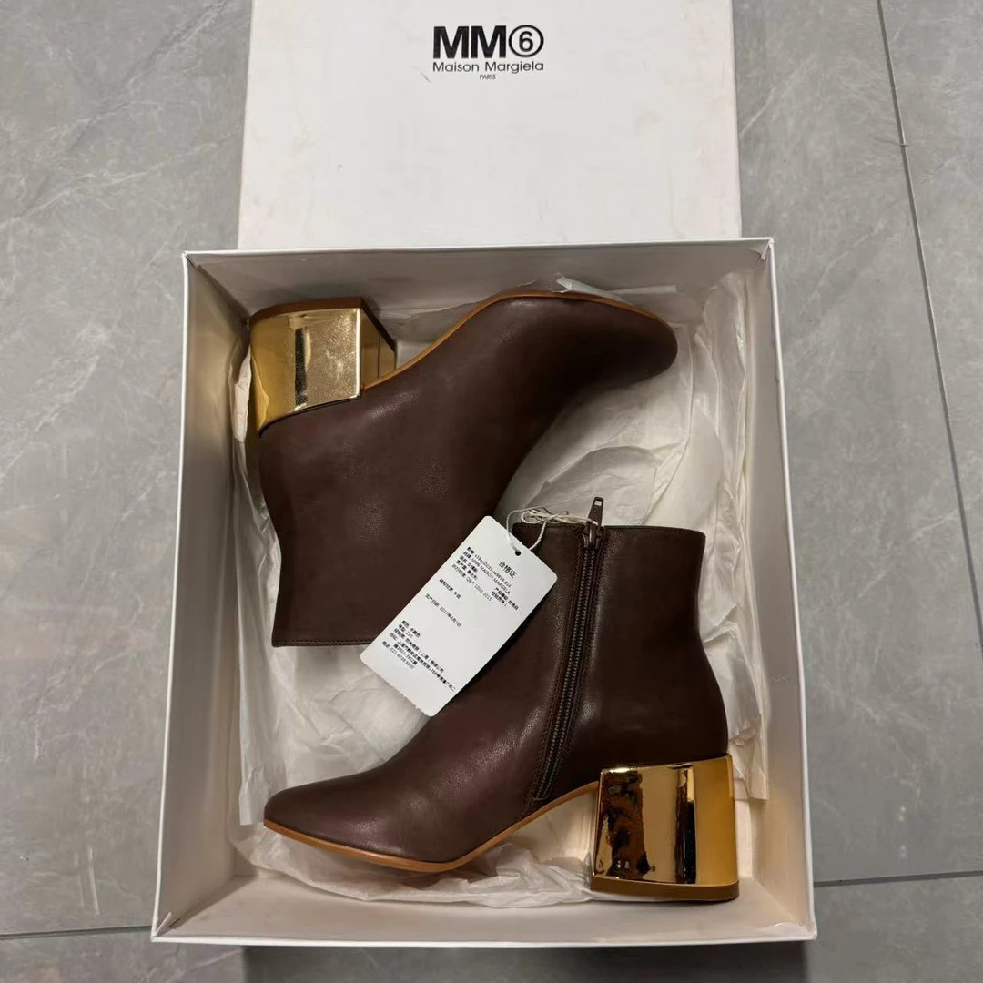 （pm）RT Maison Margiela 马吉拉MM6高跟皮鞋，全新原盒36