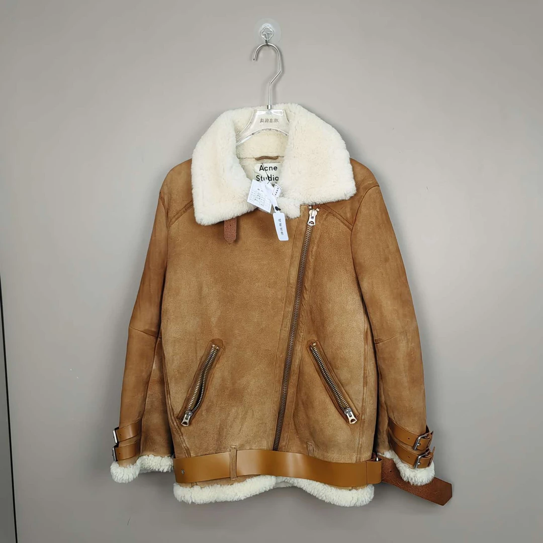 （pm）Acne Studios  皮毛一体大衣 99新 公价5400 863412