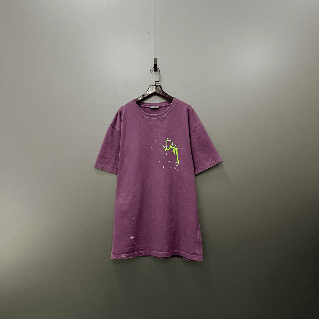 (jp) Dior 迪奥 × Travis Scott泼墨字母刺绣logo短袖 M码/98新