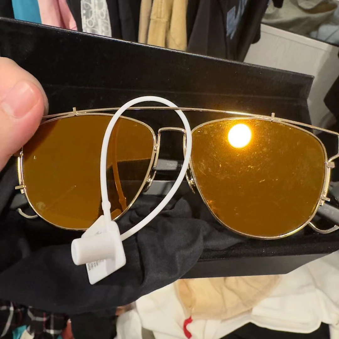 （pm）dior 金边 墨镜 / F码 / 99新 有眼睛盒眼镜布