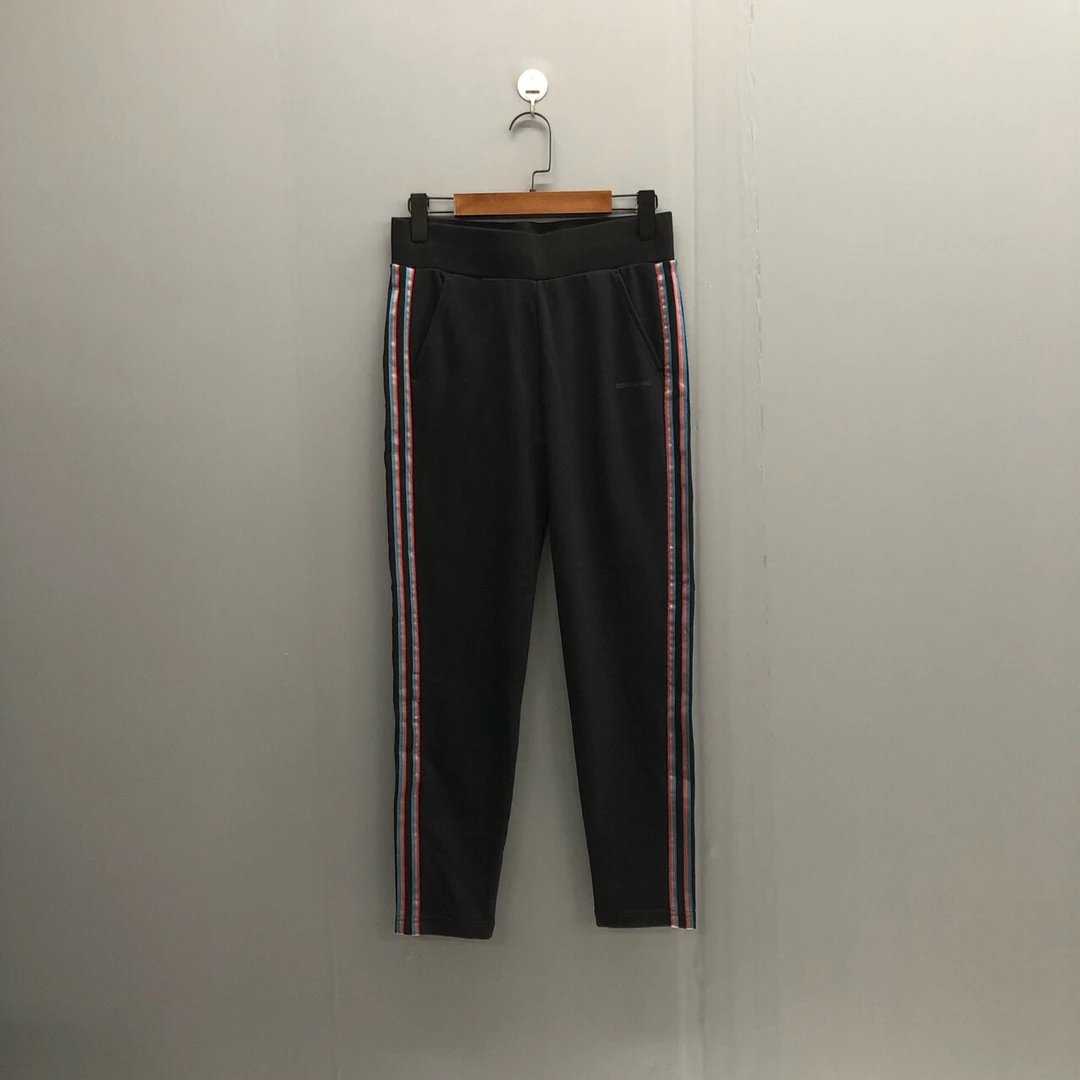 S adidas  Neo休闲锥形修身运动裤 黑色 EI4330