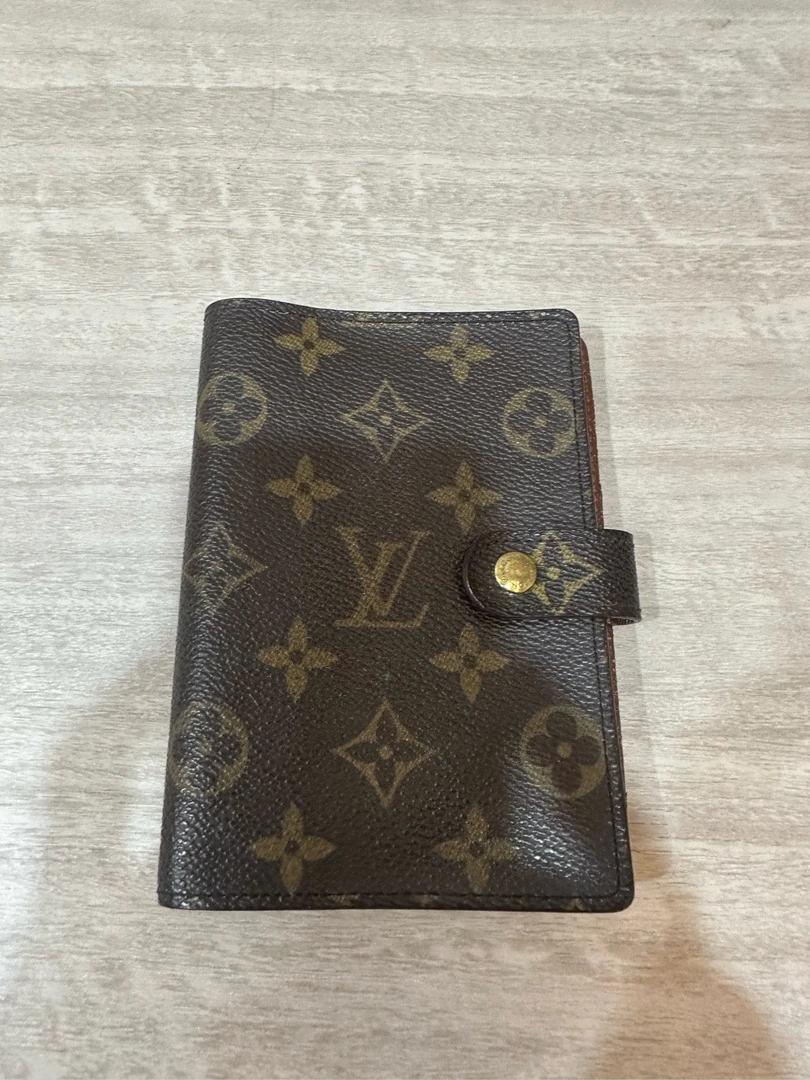 （pm）lv Louis Vuitton老花满印记事本95新 公价4900