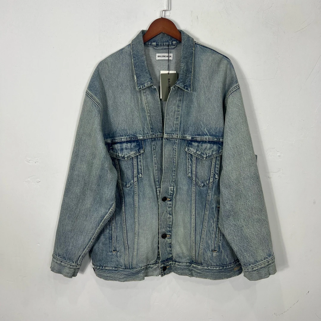 （pm）balenciaga 巴黎世家 水洗 牛仔 外套 尺码36 衣长 72 胸围66