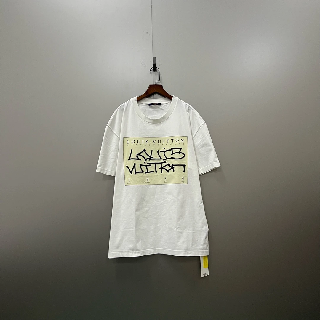 （jp）Louis Vuitton lv 不规则刺绣logo短袖 XXL码/95新/公价6100