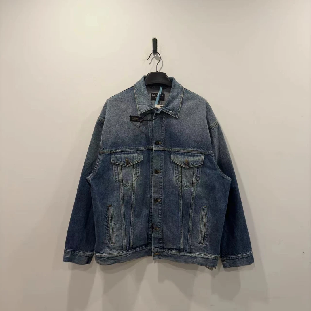 （pm）巴黎世家 曼联 牛仔夹克 XS码 全新带吊牌