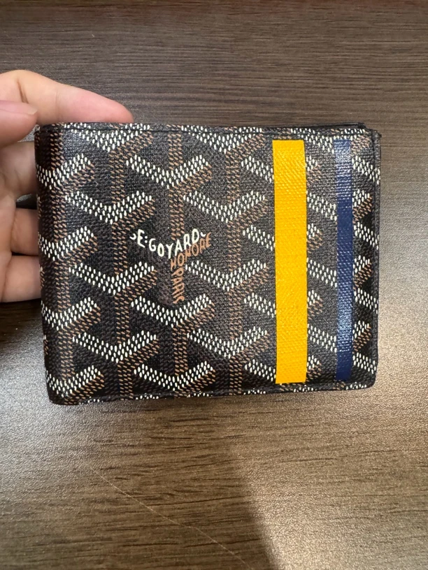 （pm）GOYARD 橙色内衬 短款 对折 钱包  99新